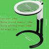 EDCWDTYYEC Magnifying Glass Read Repair Led Desktop with Folding Hand 5.5 Inch Lens with Light Reading Magnifier Magnifying view 4