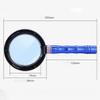 EDCWDTYYEC Magnifying Glass Read Repair Hd 20 X Times Old Man Reading with Light High Reading Students to Enlarge The Mirror Magnifier Magnifying view 2