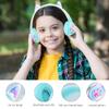 Cat Ear Bluetooth Headphones for Kids & Adults, RGB Light, Bluetooth 5.3 Wireless Foldable & Wired Multi-Function Over Ear Headphones with Mic and Volume Control for iPhone/iPad/Laptop/PC (white) view 2