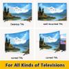 ABANO Universal 19-65in Indoor TV Dust Cover Indoor Art Cloth Liquid Crystal Display Protective Case Dustproof TV Screen Protector Bedroom Living Room Decoration view 3