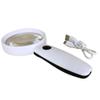 ZTBH Microscope Accessories Kit 5X 12X USB Handheld Illuminated Reading Magnifier Optical Magnifying Glass with LED Lights Microscope Slides view 2