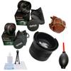 52MM Deluxe Lens Kit Included .35X FishEye Lens + Wide Angle Lens with Macro + 2X Telephoto Lens & Cleaning Kit for Panasonic Lumix G Vario 45-150mm f/4-5.6 ASPH. MEGA O.I.S. view 1