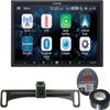 Alpine ILX-W670 7" Mech-Less Receiver Compatible with Apple CarPlay and Android Auto+Absolute CAM900 Universal Backup Camera License Plate Mount+Free Electrical Tape BT1700 view 1