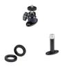 CAMVATE 1/4"-20 Mini Ball Head with Ceiling Mount + Wall Mount Bracket + 5/8"-27 Dual Lock Nuts view 1