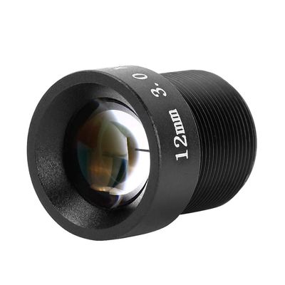 12mm 3MP Fixed Center Board Lens, HD Security Network Camera Single Board Lens Optical Lens, CCTV Security Camera Wide Angle Lens, Single Prime Lens Replacement Accessory for Camera
