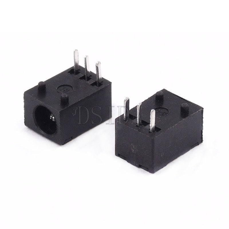 10PCS 3.5x1.3 DC Power 3Pin Supply Socket Connector DC003 Pin 1.3mm DC-003 3.5 * 1.3 mm