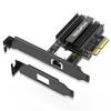 10Gbe PCI-e Network Card, AQC113 Controller, 10G Base-T RJ45 Port NIC Card, GiGaPlus 100/1000/2500/10000Mbps Ethernet Card, 10Gb Ethernet Adapter Support Windows10/11/Windows Server/Linux view 1