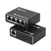 Atroodac Mini Ethernet Switch 5 Ports Gigabit Enhanced Protection 10/100/1000 Mbps Unmanaged Network Switch Plug & Play Office Ethernet Splitter Fanless Silent Metal Case Network Hub Desktop Design