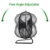 DAGIJIRD Portable USB Desk Fan 4 Blades Cooler Cooling Fan Rotation USB Mini Fan for Home Office view 4