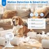 CHIKUK 2K Home Security Camera, Indoor Camera for Dog/Pet/Elder/Baby Monitor, Smart Phone App Siren, 2-Way Audio, Advanced Motion Detection Night Vision, 4pcsSD/Cloud Storage, Alexa Compatible view 4