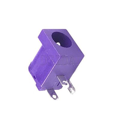 10PCS Purple DC-005 DC005 5.5 x 2.1 mm DC Power Jack Socket Connector 5.5 * 2.1mm 2.1socket Round The Pin