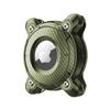 Compatible with AirTag Dog Collar Holder IPX8 Waterproof Airtag Holder for Dog Collar, Anti-Lost Shock Resistant Hard TPU-Back Clip Dog Collar for Airtag Holder, Green view 1