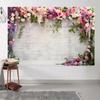 10x6.5ft Wedding Backdrop Rustic White Brick Wall Flowers Photography Background Bridal Shower Wedding Party Adults Portraits Decoration Supplies Photo Booth Props view 4