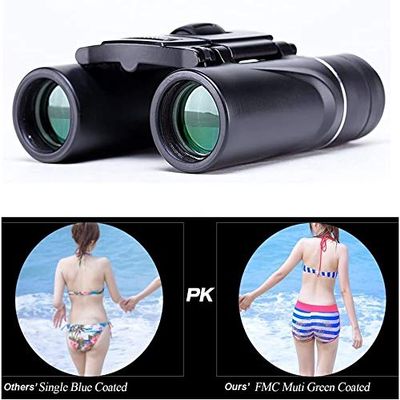 Binoculars 8X21 Compact Zoom Binoculars Long Range 1000M HD Folding Powerful Mini Telescope Hunting Sport Camping Binoculars