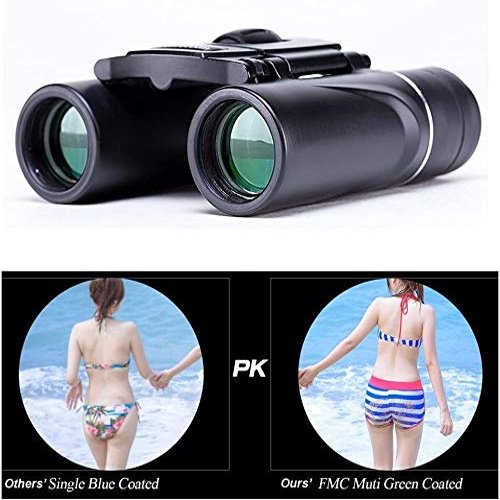 Binoculars 8X21 Compact Zoom Binoculars Long Range 1000M HD Folding Powerful Mini Telescope Hunting Sport Camping Binoculars