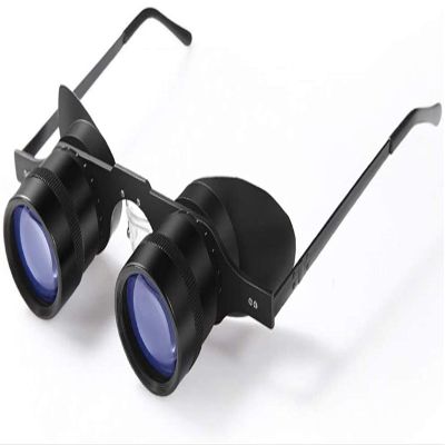 Binoculars Portable Fishing Drifting Glass Waterproof Hand - -Free Binoculars for Hunting Bird Watching Concerts Outdoor Travel BlueCoating (Color : GreenCoating) (Bluecoating) (Green)