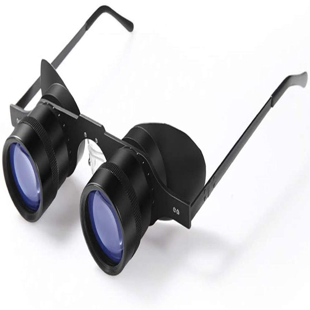 Binoculars Portable Fishing Drifting Glass Waterproof Hand - -Free Binoculars for Hunting Bird Watching Concerts Outdoor Travel BlueCoating (Color : GreenCoating) (Bluecoating) (Green)