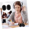 Angoily 2pairs Replacement Sponge Ear Pads for Headphones Noise Isolation Earpads Comfortable Headband Cushions Breathable and Design view 2