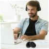Angoily 2pairs Replacement Sponge Ear Pads for Headphones Noise Isolation Earpads Comfortable Headband Cushions Breathable and Design view 3