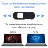 Homoyoyo 4pc Laptop Cover Slide Metal Privacy Webcam Cover Slider for Pc Tablet -Hacking Peeping view 3