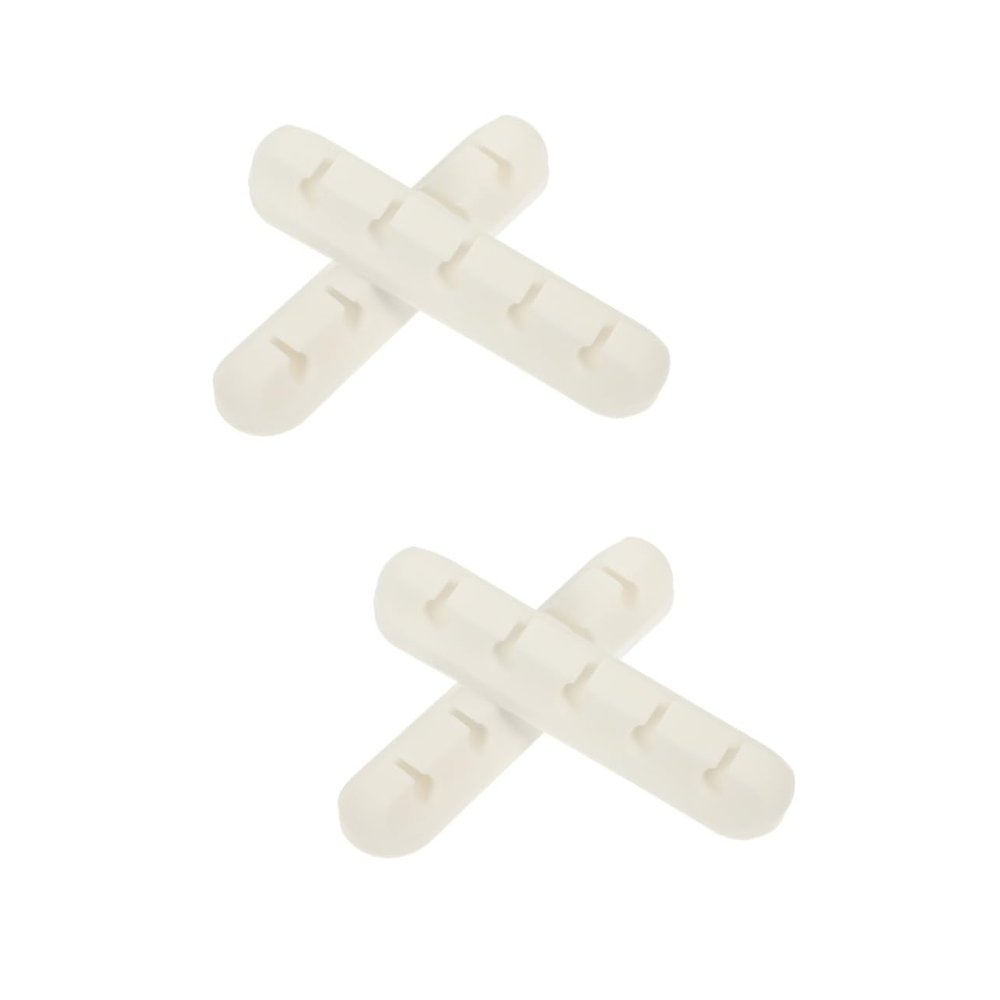 Angoily 4pcs Adhesive Cable Organizer Clips Desktop Cord Holder Slots Strong Adhesive for More for Charging Wires