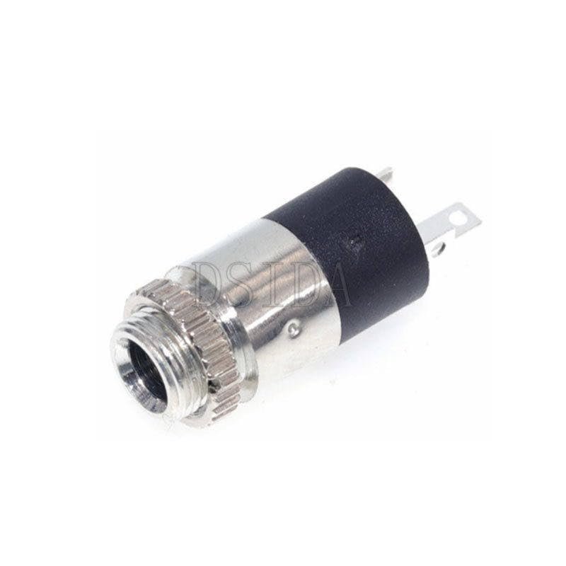 DirectNine Basics 10Pcs/lot PJ392 3.5MM Stereo Female Sockect Jack with Screw 3.5 Audio Headphone Connector PJ-392 Cylindrical Socket