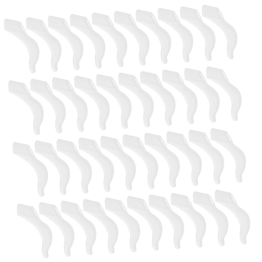 NOLITOY 40pairs Silicone Sunglasses Non-Slip Glasses Leg Sets Temple Grips Temple Tips Ear Hook Kit for Running Sports Outdoor Activities