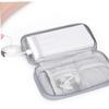 Angoily 3pcs Travel Digital Accessories Storage Bag Outdoor Power Bank Organizer USB Cable Carrying Case Grey USB Cable Bag Earphone view 2