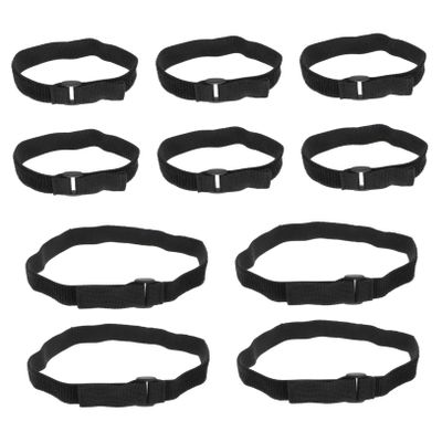 Angoily 10pcs Reusable Fastening Cable Straps Non Elastic Cinch Straps Cords Storage Organizer Cable Zipper Cord Organizer