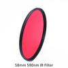 AMNOUR 58mm 590nm IR R59 Optical Grade Infrared Filter for Camera Lens view 2