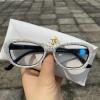 mincl Stylish bling Rhinestone Reading Glasses for Womens Diamond Designer Cat Eye Reader Trendy Anti Blue Light Glasses (AB Colorful, 3.5, x) view 3