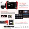 Rsrteng CCTV Tester 8K 32MP 12MP IP Camera Test POE++ Max 90W POE Camera Tester 4K 8MP TVI/CVI/AHD/SDI/CVBS WiFi Network Tools Cable Test Distance Meter 2CH SFP Port HD VGA DC Power Output view 4