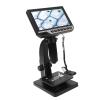 500X, 2000X Dual Lens Digital Microscope with 7 Inch LCD Display, 10 LED Lights, Support Connection to PC for Circuit Board Testing, Children s Education view 1
