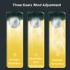 KACEPAR Car Fan Double-head USB 360 Rotation Car Mini Fan, Multifunctional Three-speed Fan for Home and Car, Green view 3
