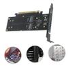 Homoyoyo Quad Nvme Pci-e Adapter Ssd Converter Card with Dual Power Supply Stable High-Speed Data Transfer for Desktop and Laptop Easy Installation and Reliable Performance view 3
