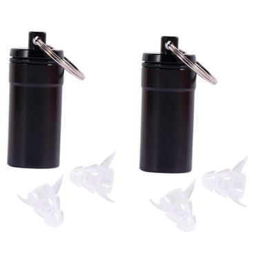 FOMIYES 2pairs Sleep Earplugs Noise-Cancelling Filter Comfortable for Concerts