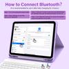 aMZCaSE for iPad Air 11 inch Case with Keyboard (M3/M2,2025/2024), iPad Pro 11 inch Air 5th 4th Generation Case with Keyboard, Detachable Folio Cover for Pro 11 (4th/3rd/2nd/1st), Light Purple view 4