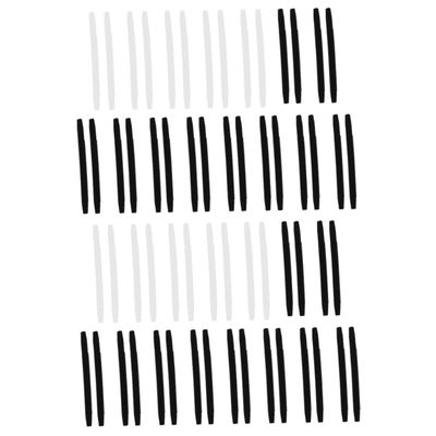 Beavorty 60pcs Silicone Eyeglass End Tips - Replacement Sleeves for Glasses Sunglasses and Sports Eyewear Soft and Transparent Suitable for Active Lifestyles
