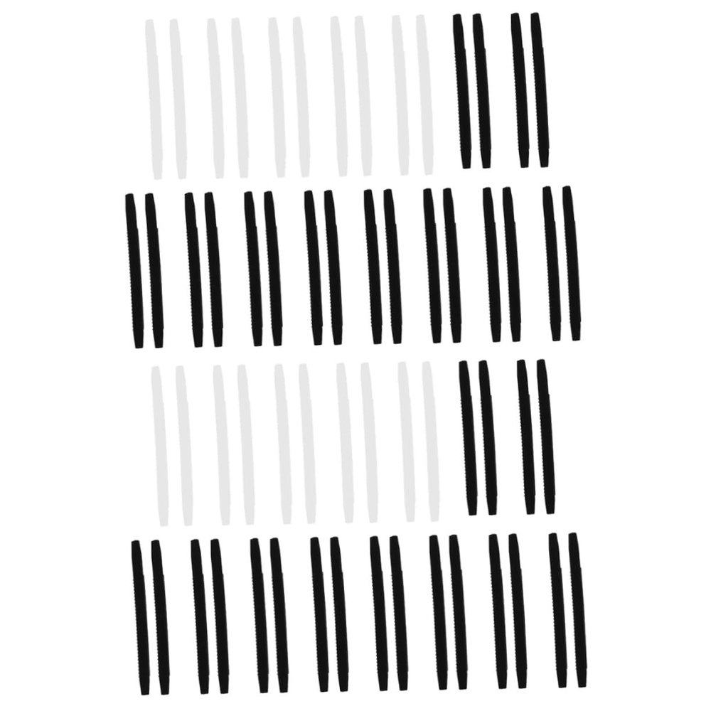 Beavorty 60pcs Silicone Eyeglass End Tips - Replacement Sleeves for Glasses Sunglasses and Sports Eyewear Soft and Transparent Suitable for Active Lifestyles