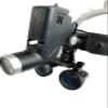 EustomA 3.5X Loupes Magnifier with 5W LED Spot Headlight Headlamp Brightness Headband Adjustable DY-106 Black view 3