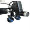 EustomA 3.5X Loupes Magnifier with 5W LED Spot Headlight Headlamp Brightness Headband Adjustable DY-106 Black view 4