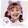 Angoily 2pcs Lovely Plush Ear Headphones for Boy Girl Noise-Cancelling Girl Headset Volume for Hearing for School Travel and Play view 2