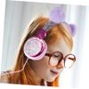 Angoily 2pcs Lovely Plush Ear Headphones for Boy Girl Noise-Cancelling Girl Headset Volume for Hearing for School Travel and Play view 4
