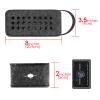 Geekria Felt Speaker Case Cover Compatible with Anker Soundcore Case, Skullcandy Terrain XL, Protective Soft Skin, Replacement Portable Speakers Travel Carrying Sleeve (Black) view 3