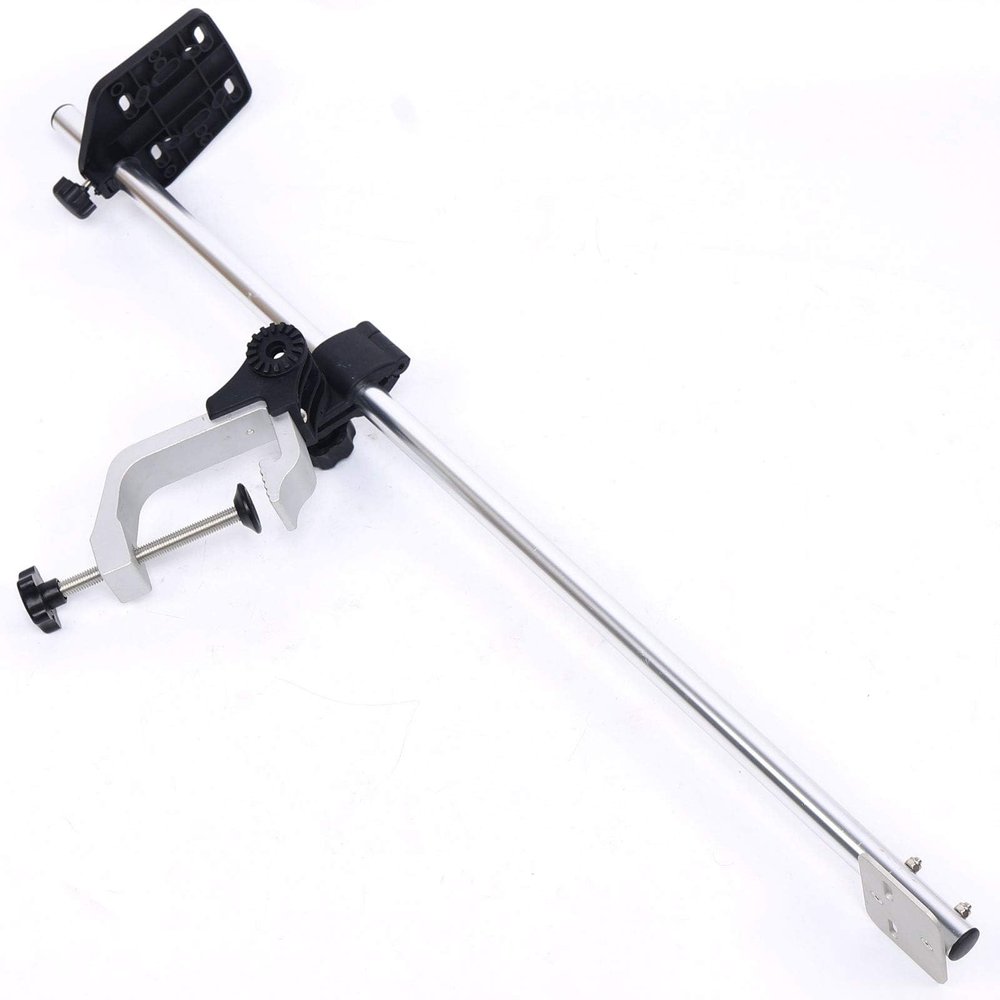 COYEUX Portable Fish Finder Transducer Bracket, with 360 Rotating Aluminum Mount, for Accurate Sonar Readings, Height Adjustable