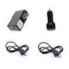 Kircuit New Car DC Adapter+ AC Adapter Power Supply Wall Cable Charger Power Cord + 2Pcs USB Cords for Insignia NS-CNV10 NS-CNV20 NS-NAV01 NS-NAV02R NS-CNV43 GPS view 1