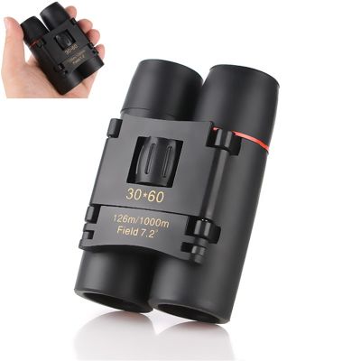 Concert Camping Telescope for Adults - 30x60 High Definition Binoculars Telescope Blue Film Binocular Low Light Adult Handheld Mini Portable Telescopes for Travel (Color : Green Film)