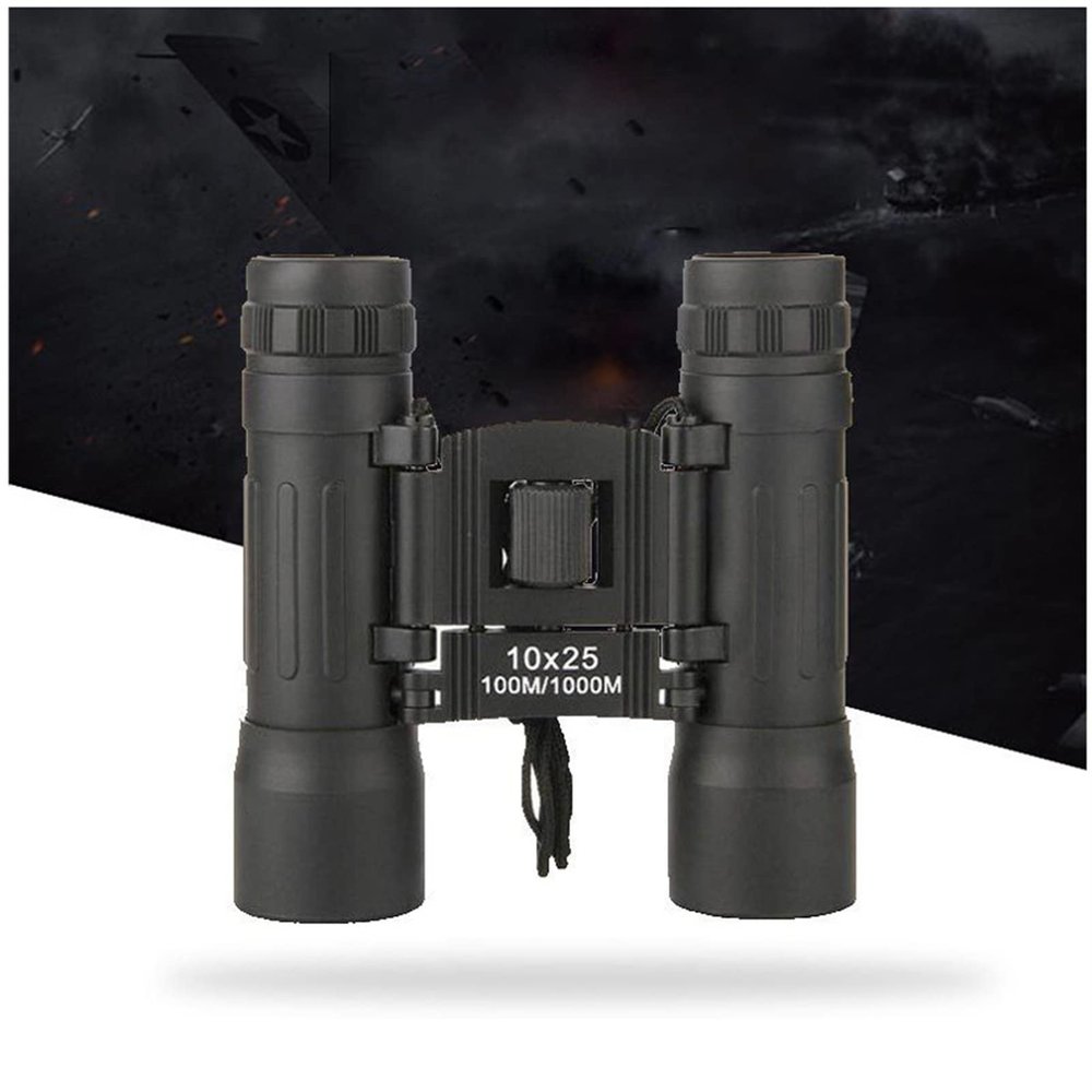 Fodalob Concert Camping Telescope for Adults - 10X25 Binoculars Mobile Phone Astronomical Optical Telescopes High Power Fishing Bird Watching Night Vision Mini Outdoor Portable Telescope Black