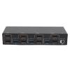 4K Dual Monitor KVM Switch, 2 Monitors 3 Computers 4K 144Hz USB 2.0 Extended Display KVM Switcher with 4 USB Ports and Multiple Cables (US Plug) view 1