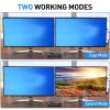4K Dual Monitor KVM Switch, 2 Monitors 3 Computers 4K 144Hz USB 2.0 Extended Display KVM Switcher with 4 USB Ports and Multiple Cables (US Plug) view 4